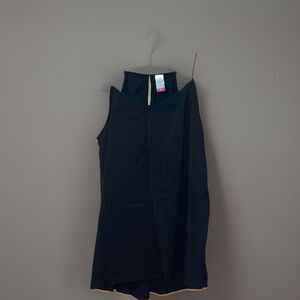 No Boundaries Top Juniors Medium 7-9 Black Cami Tank Flowy Spaghetti Strap